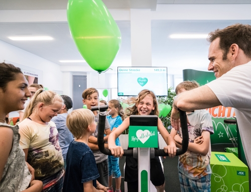 Interactive bicycle exhibit